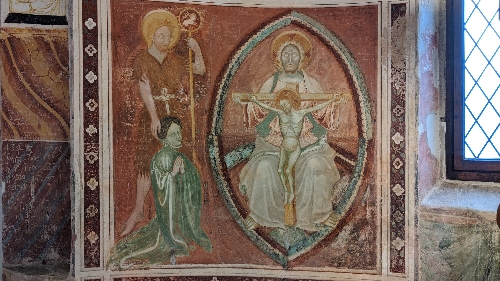 John the Baptist presents a female donor